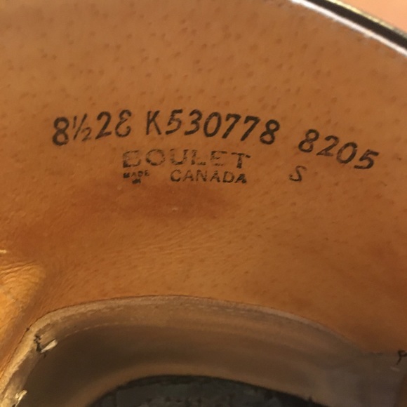 Men’s Boulet Canada Black Western/Cowboy ankle boots - Picture 3 of 4